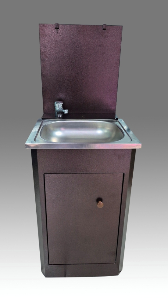 Умывальник "Дачный" "Античная медь" с нержавеющей раковиной